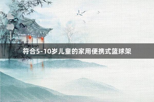 符合5-10岁儿童的家用便携式篮球架